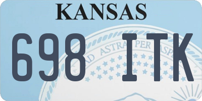 KS license plate 698ITK