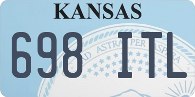 KS license plate 698ITL