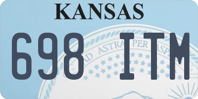 KS license plate 698ITM