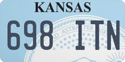 KS license plate 698ITN