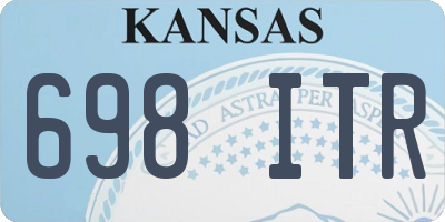 KS license plate 698ITR