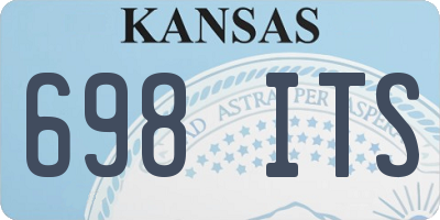 KS license plate 698ITS