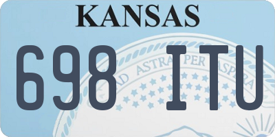 KS license plate 698ITU