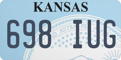 KS license plate 698IUG