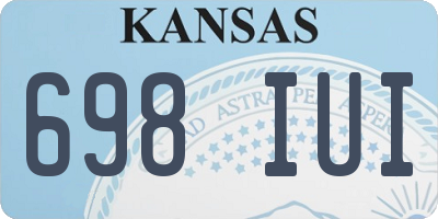 KS license plate 698IUI