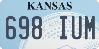 KS license plate 698IUM