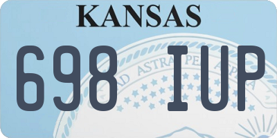KS license plate 698IUP