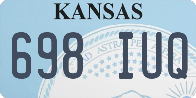 KS license plate 698IUQ