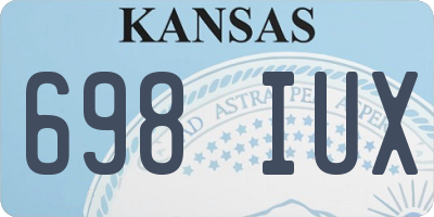 KS license plate 698IUX