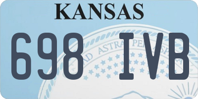 KS license plate 698IVB