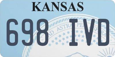 KS license plate 698IVD