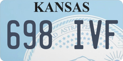 KS license plate 698IVF