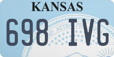 KS license plate 698IVG