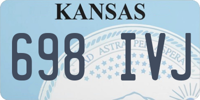 KS license plate 698IVJ