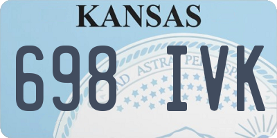KS license plate 698IVK