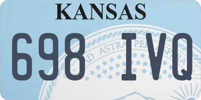 KS license plate 698IVQ