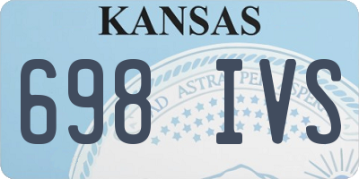 KS license plate 698IVS