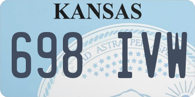 KS license plate 698IVW