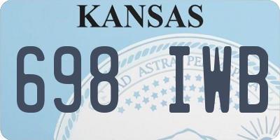 KS license plate 698IWB