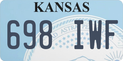 KS license plate 698IWF