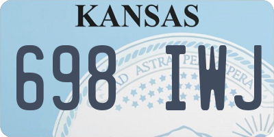 KS license plate 698IWJ