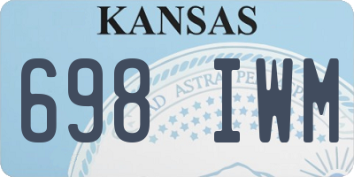 KS license plate 698IWM