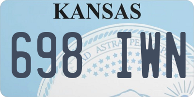 KS license plate 698IWN