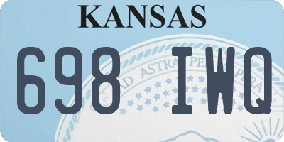 KS license plate 698IWQ