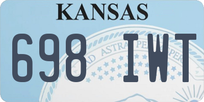 KS license plate 698IWT