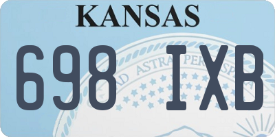 KS license plate 698IXB