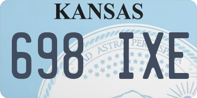 KS license plate 698IXE