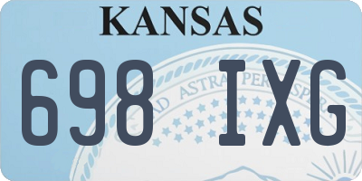 KS license plate 698IXG