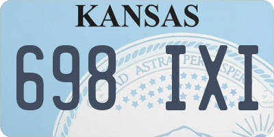 KS license plate 698IXI