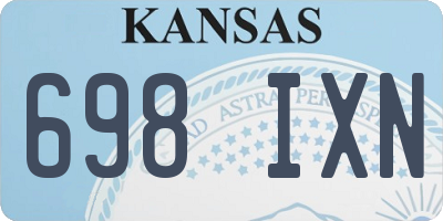 KS license plate 698IXN