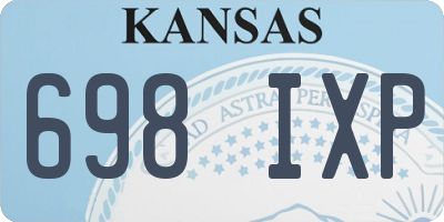 KS license plate 698IXP