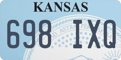 KS license plate 698IXQ