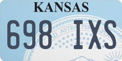 KS license plate 698IXS