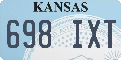 KS license plate 698IXT