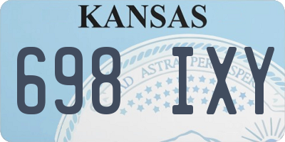 KS license plate 698IXY