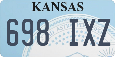 KS license plate 698IXZ