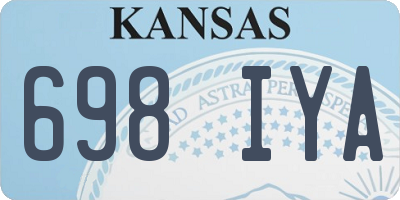 KS license plate 698IYA