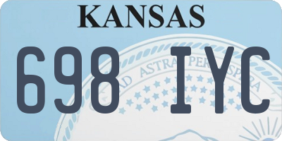 KS license plate 698IYC