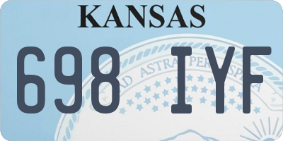 KS license plate 698IYF