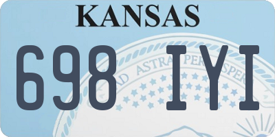 KS license plate 698IYI