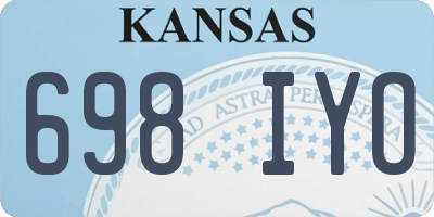 KS license plate 698IYO