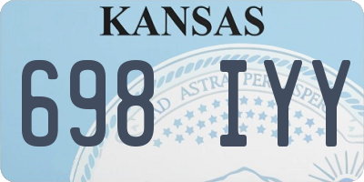 KS license plate 698IYY