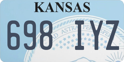 KS license plate 698IYZ