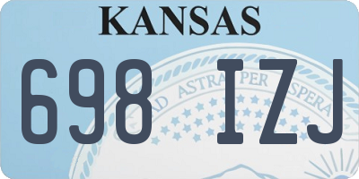 KS license plate 698IZJ