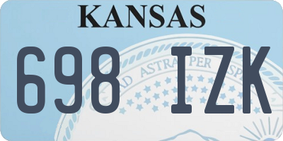 KS license plate 698IZK