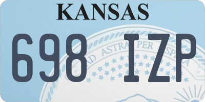 KS license plate 698IZP